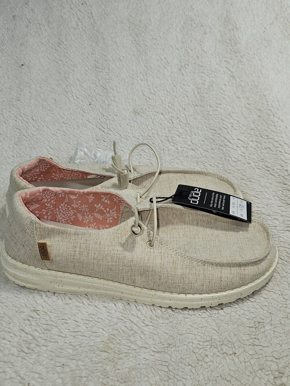Hey Dude Sz 13 Wendy Chambray Shoes in Chambray White Nut